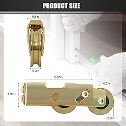 ALIMTEE 2 Pack Sliding Patio Door Rollers