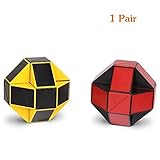 Playwin® Magic Snake Yellow and Red Twist Puzzle Twisty Toy collection (Black)