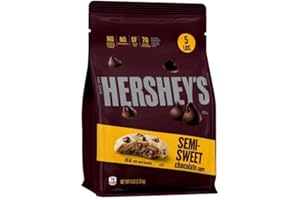 V RIVER FINN Hershey Baking Chips, Bulk, 5 Lbs. Great for Baking, Ice-Cream Toppings, Snack Mixes and More! (Semi-Sweet Chocolate Chips, 5 Lbs.)