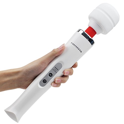 Wand Massager Handheld with 10 Powerful Speeds 8 Vibration Patterns, PALOQUETH Personal Body Massager for Back Neck Shoulder Sore,Cordless Rechargeable