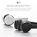 Phiaton Bluetooth Headphones On Ear, EverPlay-X Wireless Headset (30 Hours Play Time) Deep Bass Stereo, Foldable, Soft Earpads w/Built-in Mic and Wired Mode for PC Cell Phones TV – Blackthumb 3