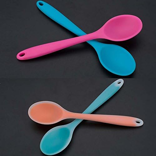 Kitchen Mini Silicone Spoon Colorful Heat Resistant Spoons Kitchenware Cooking Tools Utensil NEWing Random Color