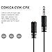 COMICA CVM-CPX 3.5mm Audio Female TRRS to Male TRS Cable Adapter and AUX Extension Cable Stereo Cable Cables Converter for Camera for Canon, Sony, Nikon Cameras