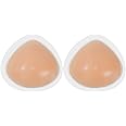 Vollence One Pair Self Adhesive Triangle Silicone Breast Forms Mastectomy Prosthesis Bra Enhancer Inserts Concave Bra Pads
