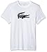 Lacoste Men's Short Sleeve Jersey Tech with Gator Graphic Logo T-Shirt, TH3377, White/Navy Blue, X-Large