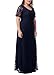 Nemidor Women's Full Lace Plus Size Elegant Wedding Pary Maxi Dress NEM009 (Blue,18W)
