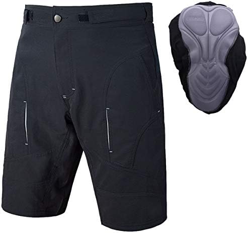 Men's Cycling Shorts Loose-Fit Bike Shorts 4D Padded MTB Bike Shorts