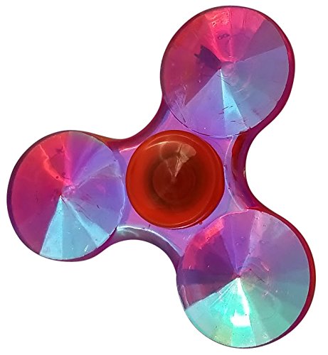 FlashFidget Ruby Red Diamond Fidget Spinner Bling Shiny Rare
