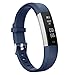 moreFit Fitness Tracker, Slim 2 Touch Screen Activity Health Tracker with Sleep Monitor, Wireless Pedometer Smart Wristband for Android iOS Phone, Silver/Blue
