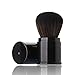 Premium Retractable Kabuki Makeup Brush - Aguder Blush Brushes Great for Blending Liquid, Cream, Mineral Cosmetics or Translucent Powder, Black