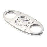 TOP TENG - Cigar Cutter Stainless Steel Super Sharp Double Blades Guillotine Cutter in Gift Box, Perfect for Robustos and Churchill Cigars