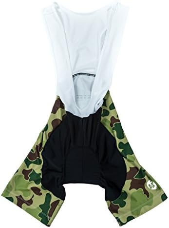 Heavy Pedal Men's Cycling Bib Shorts "Season" Bicycle Wear Road Bike Racing, Large, Forest Green