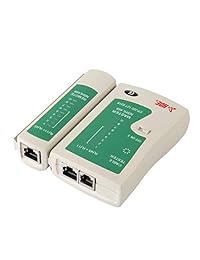 HDE Probador de cable de red RJ45 RJ11 RJ12 CAT5 CAT6 UTP para LAN Teléfono alambre Prueba Herramienta