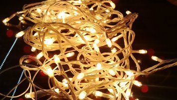 (2 Pcs. COMBO) SFL Yellow Colored Decorative RICE LED Lights, 15 metre Long,