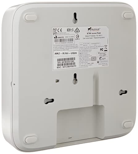 RUCKUS SMART ZONE HIGH PERFORMANCE WI-FI 5 3X3:3 PLENUM RATED INDOOR ACCESS POINT R700