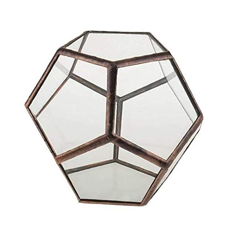 Buy Slb Works Decorative Glass Vase Transparent Diamond Geometric