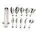 ESHOO 10 Pieces 3D Gelatin Art Tools Stainless Steel Jelly Cake Needles Coming with One 10ml Syringe