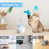 Migipaws Interactive Cat Toy Butterfly & Feather Kitten Toy with Auto Spinning view 9