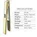 Professional Flat Iron Hair Straighteners With 1 Inch Titanium Plates, 2-in-1 Hair Straightener And Curling Iron, Adjustable Temperature Straightener For All Hair Type,Dual Voltage, Gold