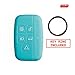 Silipac Protective Silicone Car Key Cover Keyless Entry Remote Holder Rubber Case Skin Fob Protector Shell for Land Rover Range Rover Evoque Discover Sport QQ Key Ring
