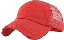 PONY-002M RED Ponytail Messy High Bun Adjustable