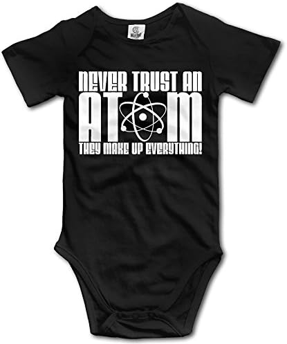 Baby Onesie Never Trust An Atom They Make Up Everything Short Sleeve Toddler