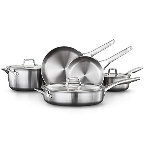 Calphalon 13Piece Pots and Pans Set, Stainless Steel Kitchen Cookware