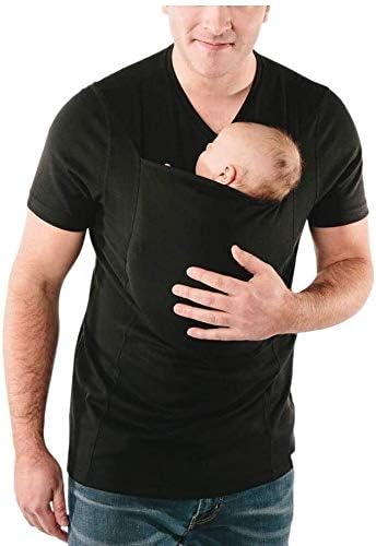 Hcxbb 19 Kangoeroe Care Shirts Korte Mouw Kangoeroe Papa Multi Functioneel Shirt Rustgevende En Borstvoeding Baby Carrier Wrap Top Handen Gratis Kangoeroe Care Shirts Amazon Nl