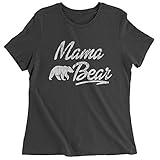 Expression Tees Mama Bear Vintage Distressed Womens T-shirt