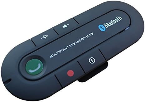Gycinda Visor Mounted Bluetooth 4.1 Transmitter and Receiver, Hands-free Car Kit Wireless Bluetooth Adapter (black)