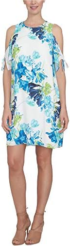 cece smocked off the shoulder dress Adorable CeCe Off-the-Shoulder Smocked Floral Mini Dress- lined- Size 12