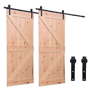201CM/6.6FT Herraje para Puerta Corredera Kit de Accesorios para