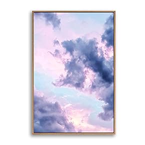 Framed Clouds and Colors Home Artwork for Living Room Bedroom
