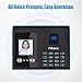Aibecy Intelligent Attendance Machine Face Fingerprint Password Recognition Mix Biometric Fingerprint Time Clock for Employees Timeclocks for Business