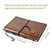DIY Scrapbook Photo Album Handmade Leather Memory Book 60 Pages for Baby Anniversary Birthday Wedding Travel Graduation Picture (Large Brown Compass)