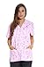 Just Love Women's Scrub Tops / Scrubs - Medium - Ribbon Print 1