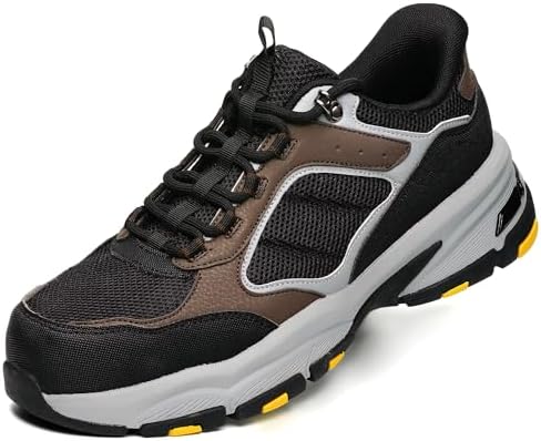 Avenger Mens Reaction SR CT Work Sneakers US 8 D EU 41.5 Black White NIB Amazon.com: Avenger Work Boots Reaction Mid – Shoes for Men  main image 4