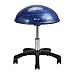 Gaiam Balance Ball Chair Stool, Half-Dome Stability Ball Adjustable Swivel Rolling Chair Drafting Stool for Standing and Seated Desks in The Home, Office or Classroom (Satisfaction Guarantee)