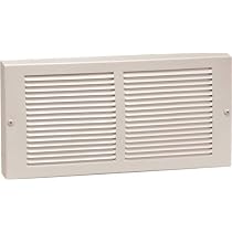 Weißer Stahl-Fußleisten-Grill – 10x6 Zoll, Mit 7/20,3 Cm Umschlag