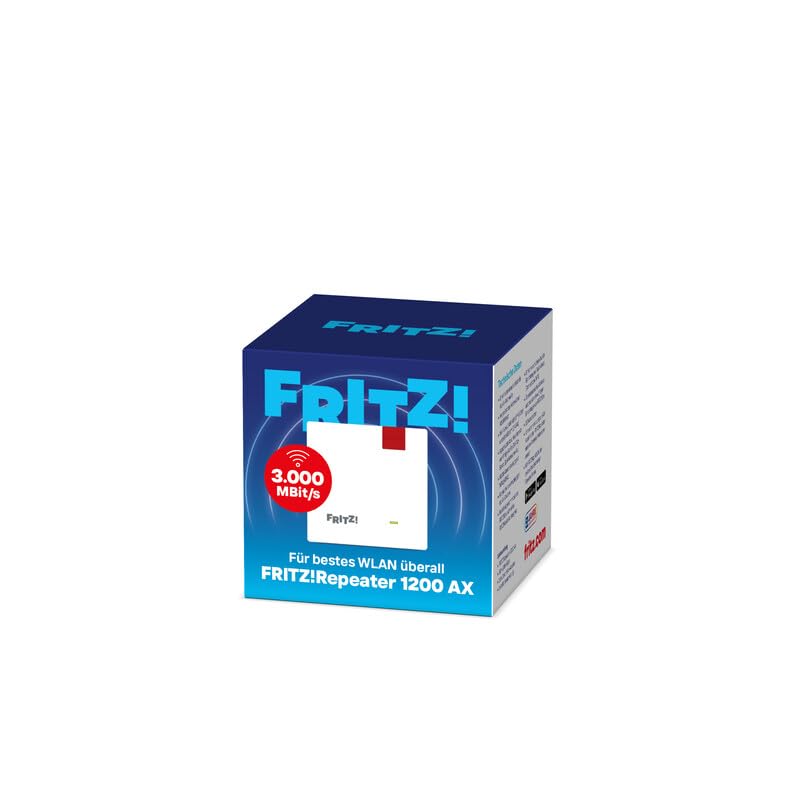 FRITZ!Repeater 1200 AX (Wi-Fi 6 Repeater mit Zwei Funkeinheiten: 5 GHz-Band (bis zu 2.400 MBit/s), 2,4 GHz-Band (bis zu 600 MBit/s), deutschsprachige Version) 3