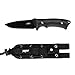 CIMA G712 Full Tang Fixed Blade hunting Knife,with 5.5mm thickness of AUS-8 steel And G10 handle for Outdoor Survival Camping and Everyday Carry (BLACK)