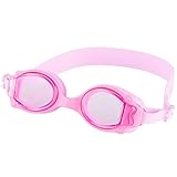 Children One Piece Swimming Pool Anti-fog Goggles Safey Silicone Durable Kids Swim Goggles Youth Pink