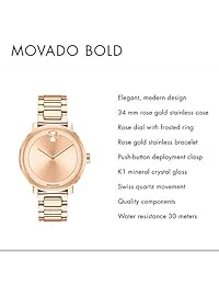 Dial de azúcar negrita unisex Movado - 3600503