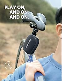 Soundcore Icon Mini de Anker, altavoz Bluetooth impermeable con sonido explosivo, resistencia al agua IP67 para caminatas, ciclismo, juego y exploración, tamaño de bolsillo, tiempo de reproducción de 8 horas y micrófono incorporado
