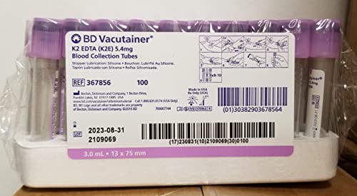 Tube 3.0 ML 13x75 5.4 MG box of 100