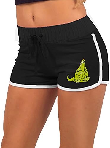 XDXG05 Fantasy Dragon Cartoon Womens Shorts,Summer-time Hipster Slim Minipants For Woman Yoga