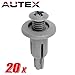 PartsSquare 20pcs Fender Liner Fastener Rivet Push Clips Retainer for Hyundai Accent Azera Elantra Equus Genesis Genesis Coupe Santa Fe XG300/350 Tiburon Sonata