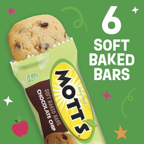 MOTT’S SOFT BAKED BARS, CHOCOLATE CHIP, MADE WITH APPLESAUCE, 6 CT, 5.76 OZ