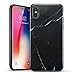ESR Marble Slim Soft Case for iPhone X, Flexible TPU Marble Pattern Cover for Apple iPhone 5.8 inch (2017 Release only) (Black Sierra)