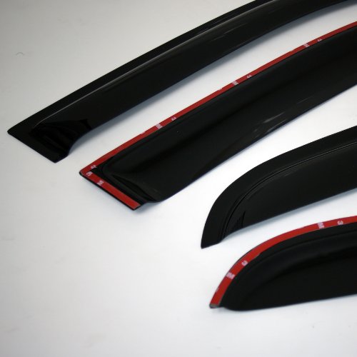 Rain Guards For 2013 Cadillac Escalade Rain Guards Tape-On SMOKED